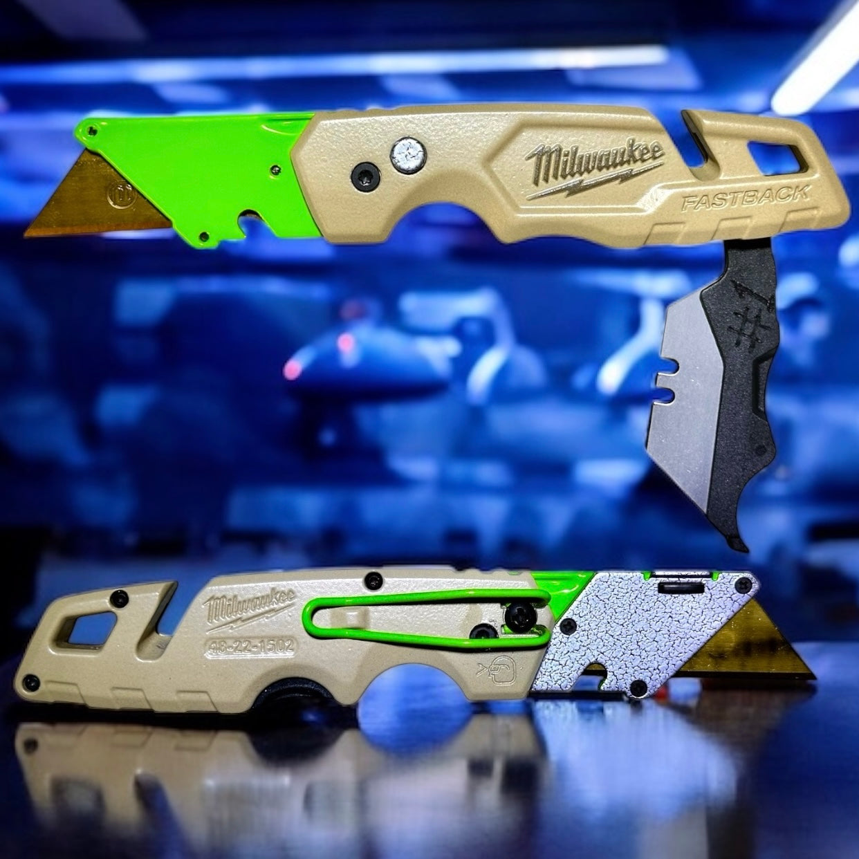 Powder Coated Custom Knives Folding Utility Knife