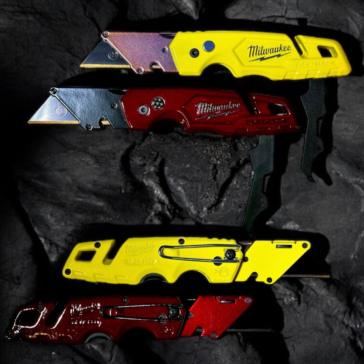 Powder Coated Custom Knives Folding Utility Knife