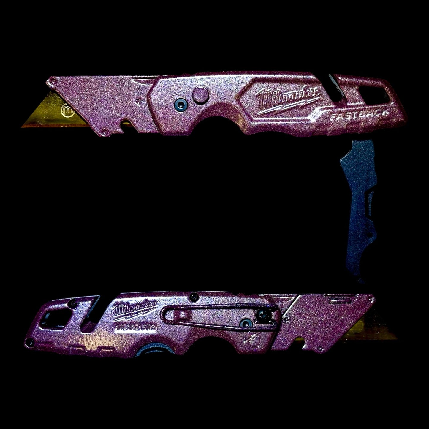 Powder Coated Custom Knives Folding Utility Knife