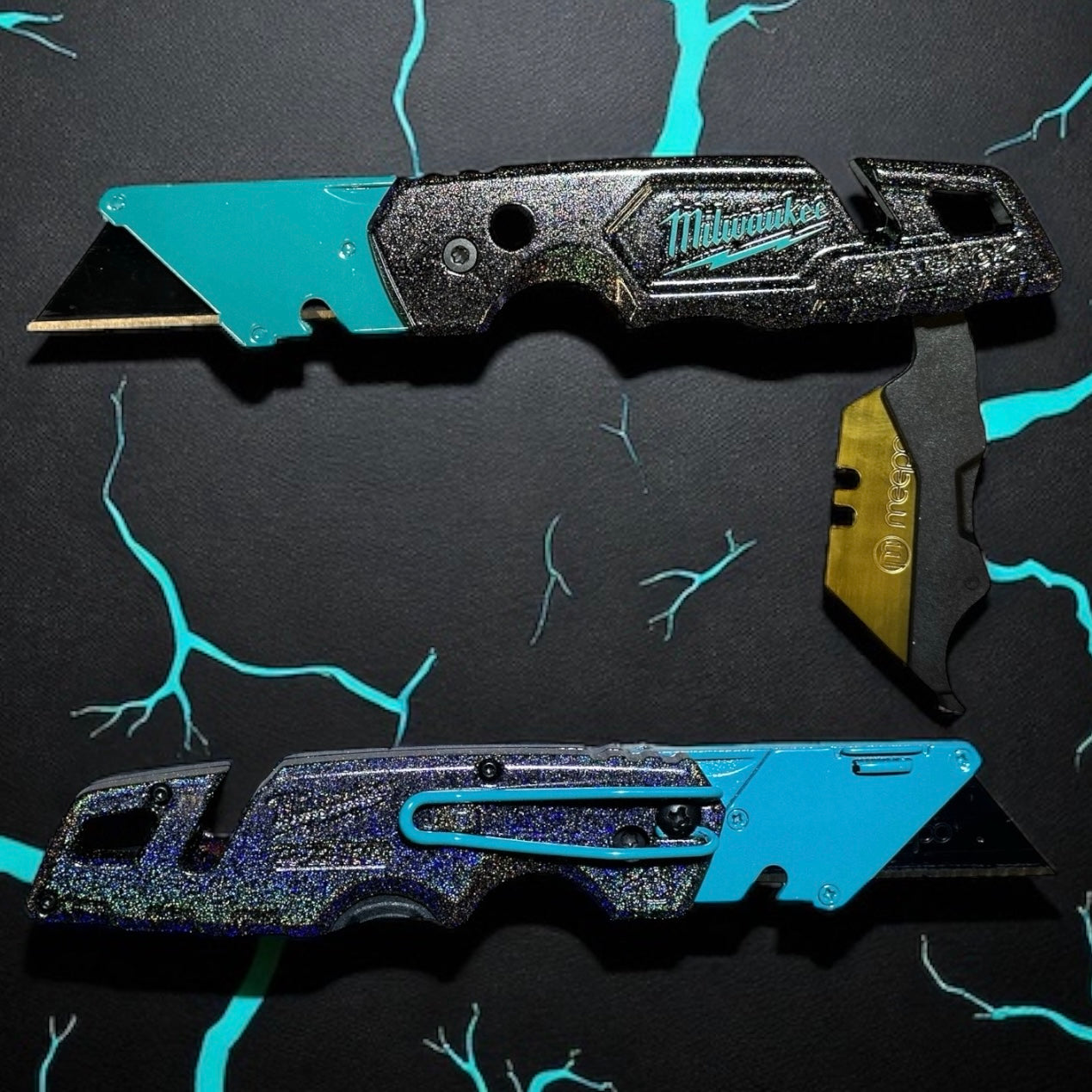 Powder Coated Custom Knives Folding Utility Knife