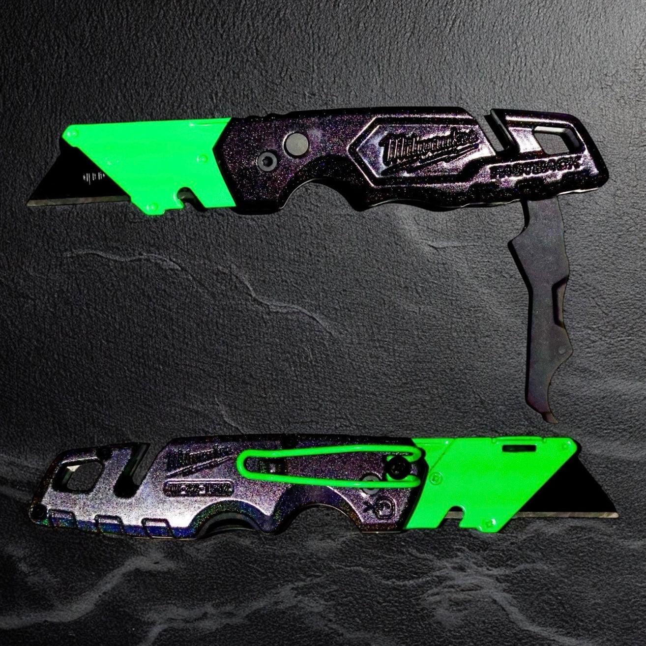 Powder Coated Custom Knives Folding Utility Knife