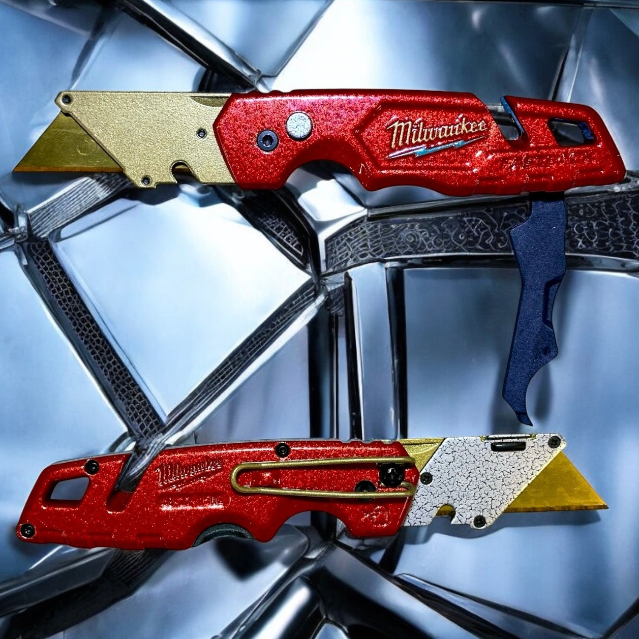 Powder Coated Custom Knives Folding Utility Knife