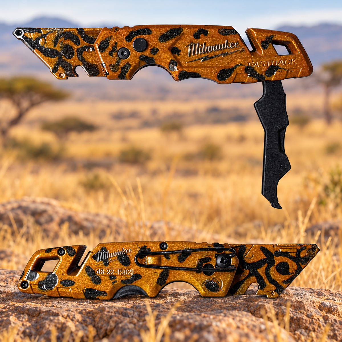 Powder Coated Custom Knives Folding Utility Knife