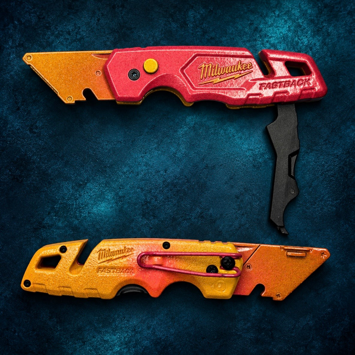 Powder Coated Custom Knives Folding Utility Knife