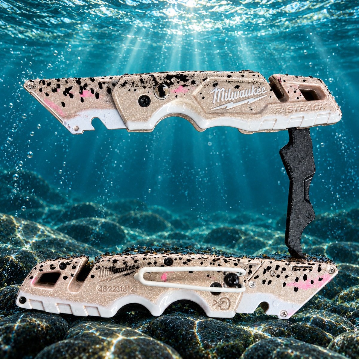 Powder Coated Custom Knives Folding Utility Knife