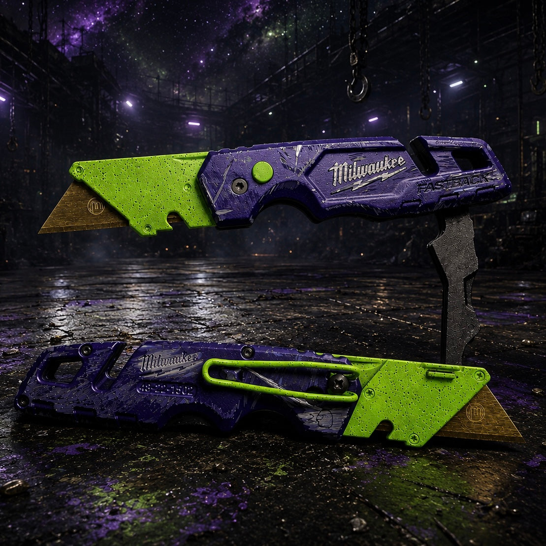 Powder Coated Custom Knives Folding Utility Knife