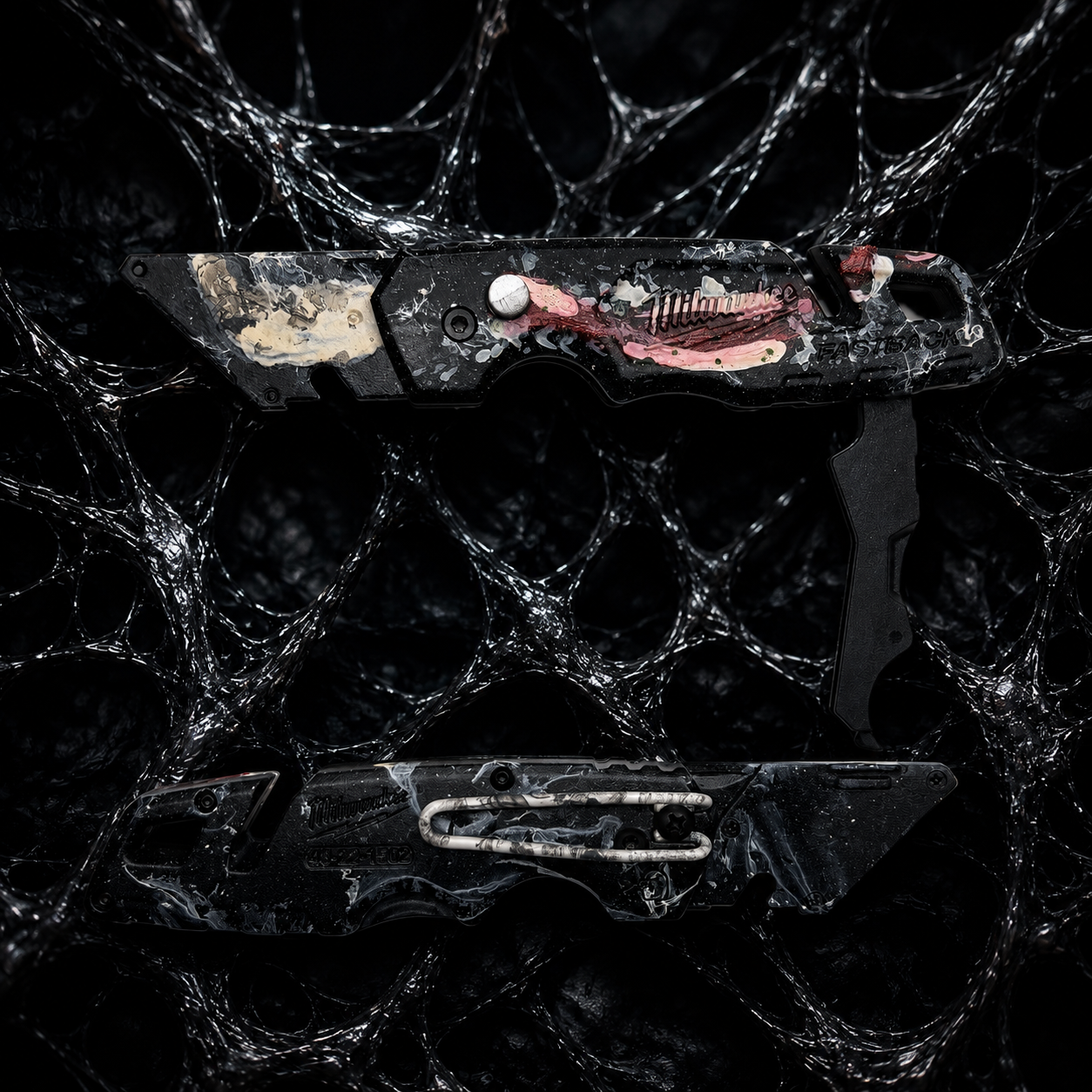 Powder Coated Custom Knives Folding Utility Knife