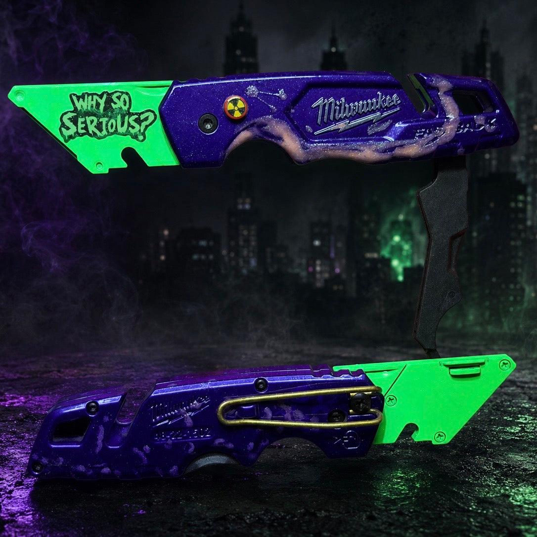 Powder Coated Custom Knives Folding Utility Knife