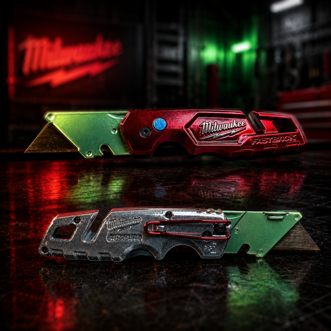 Powder Coated Custom Knives Folding Utility Knife