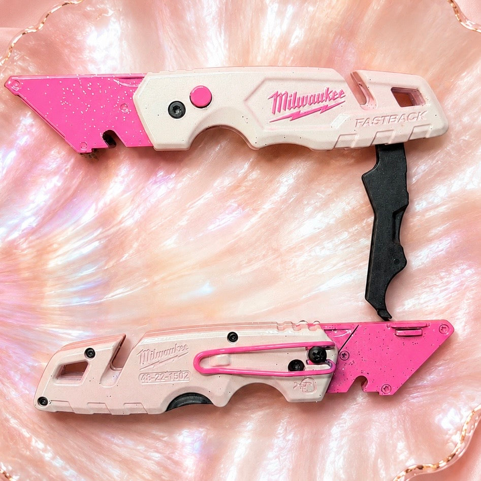Powder Coated Custom Knives Folding Utility Knife