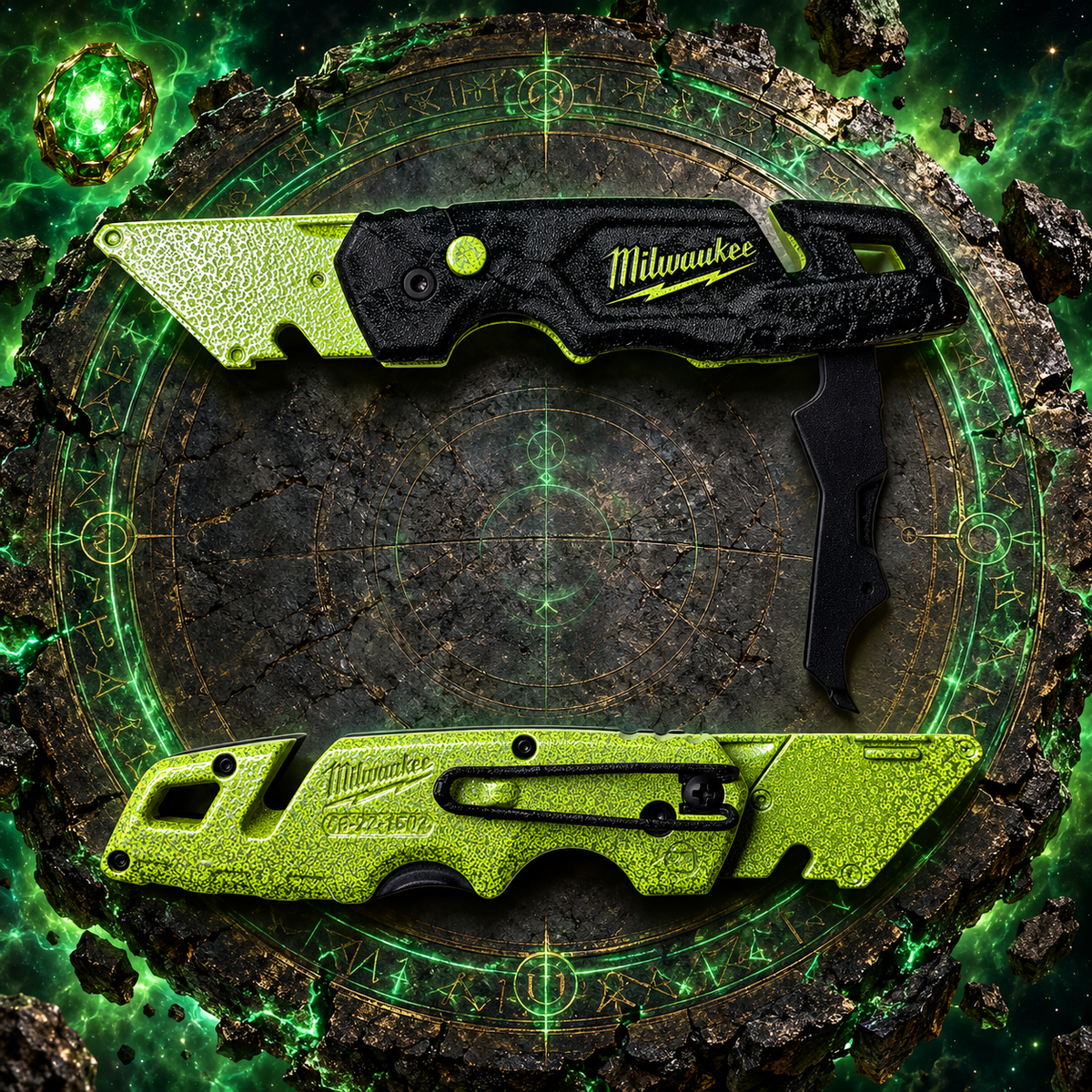 Powder Coated Custom Knives Folding Utility Knife