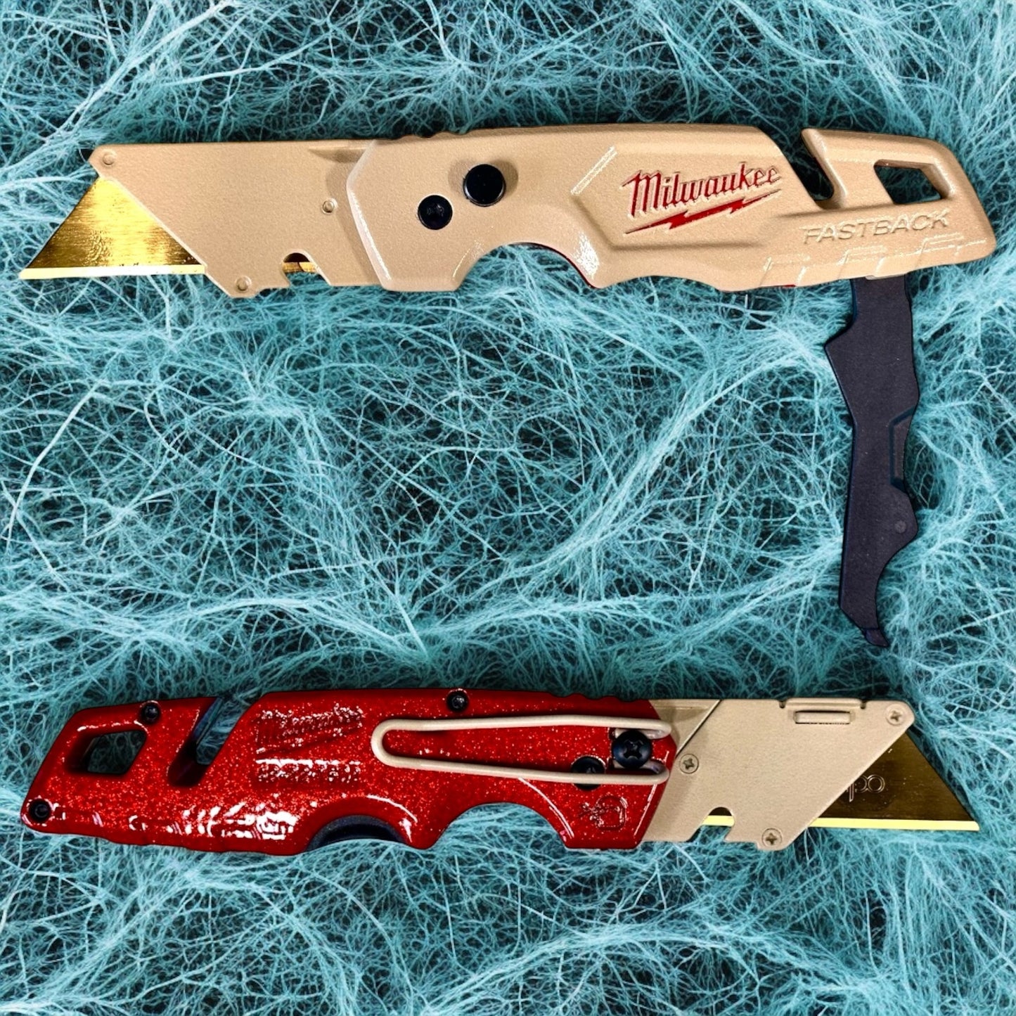 Powder Coated Custom Knives Folding Utility Knife