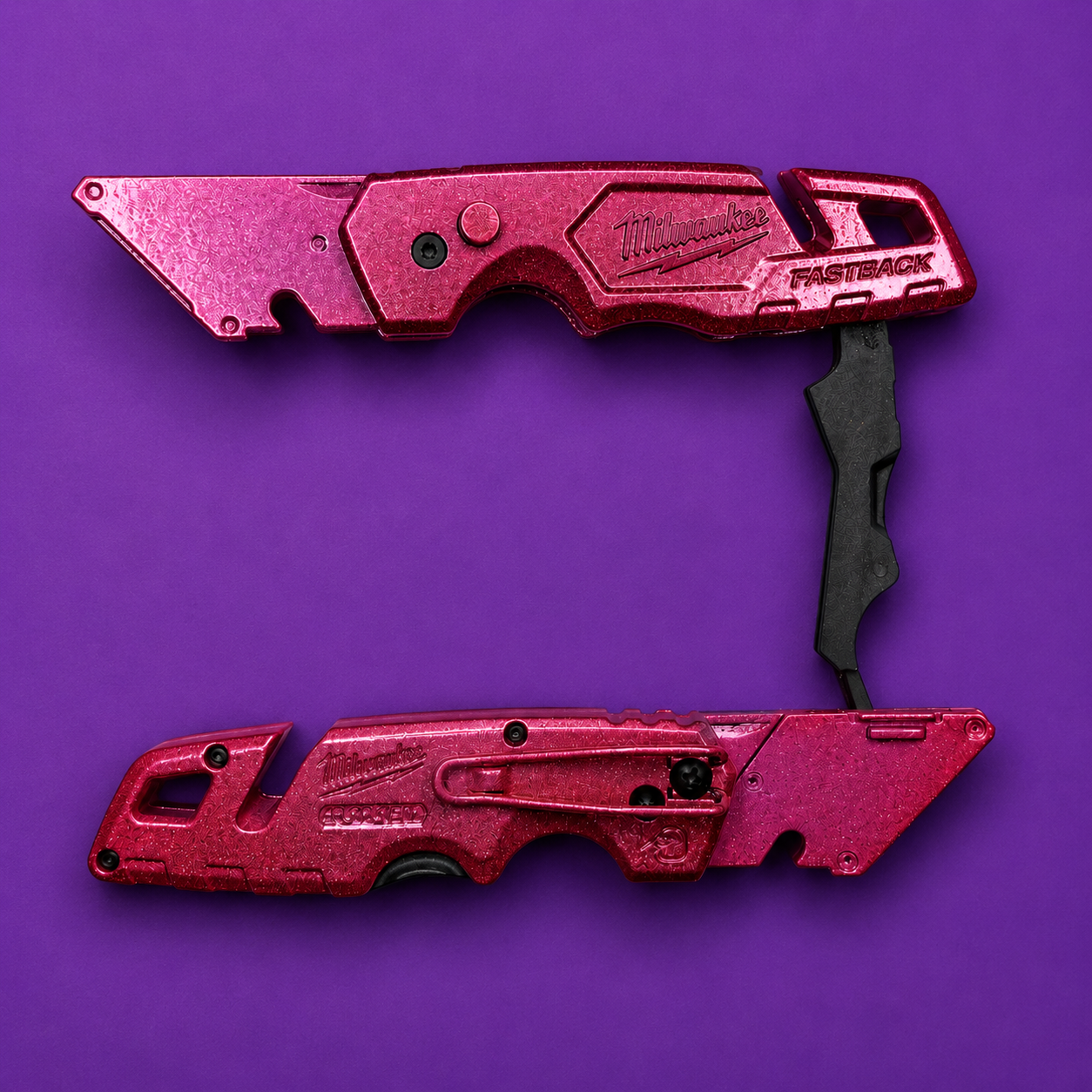 Powder Coated Custom Knives Folding Utility Knife
