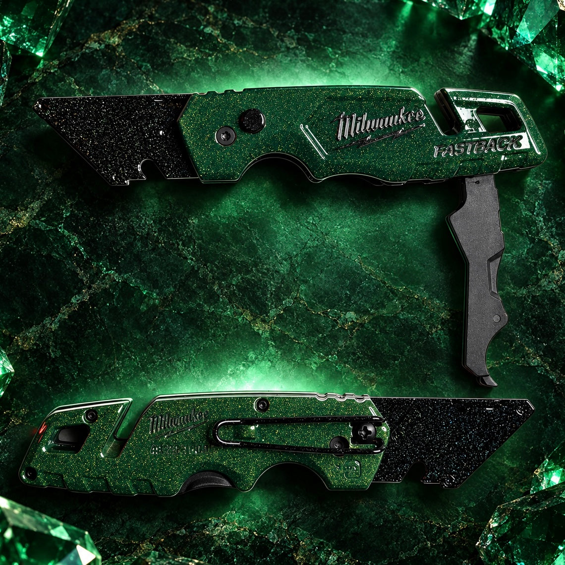 Powder Coated Custom Knives Folding Utility Knife