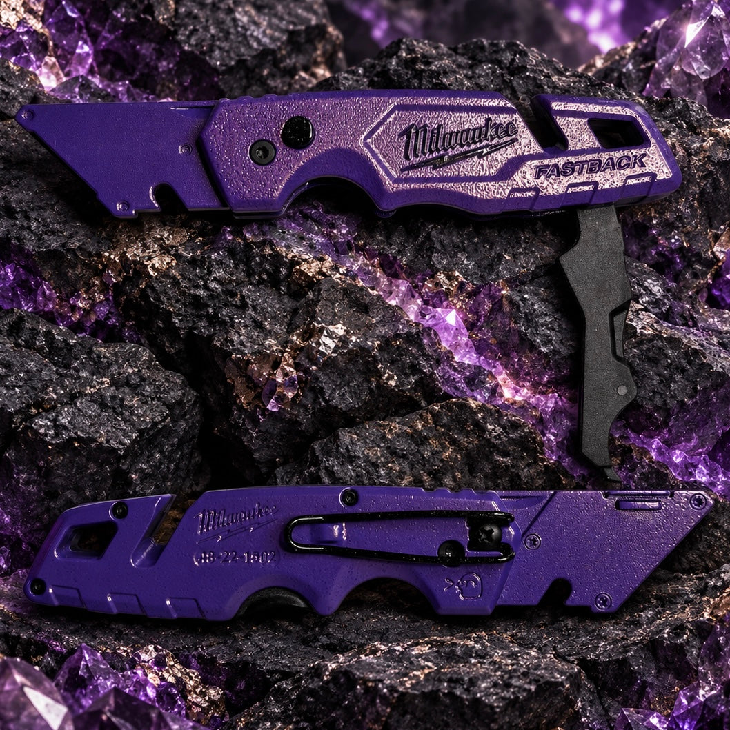 Powder Coated Custom Knives Folding Utility Knife