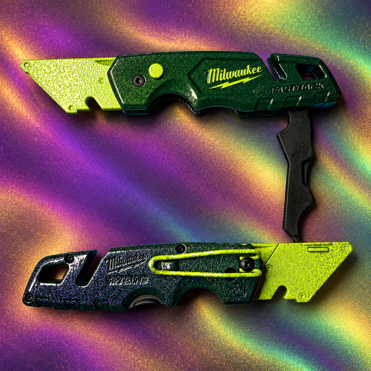 Powder Coated Custom Knives Folding Utility Knife