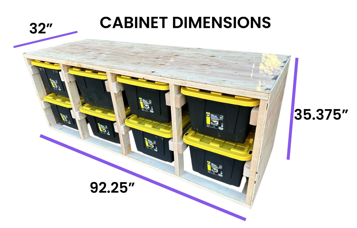 EZ Home Plans for Storage Organizer Tote 2x4