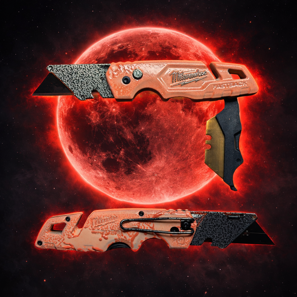 Powder Coated Custom Knives Folding Utility Knife