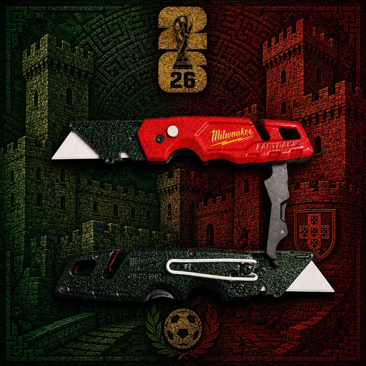 Powder Coated Custom Knives Folding Utility Knife