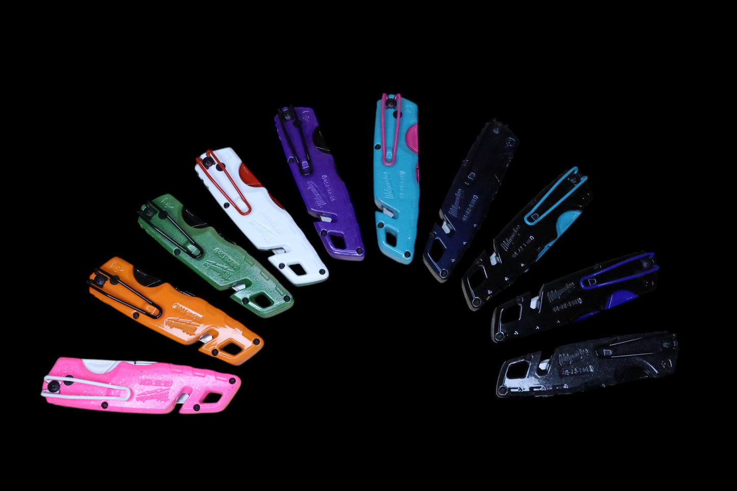 Powder Coated Custom Knives Folding Utility Knife