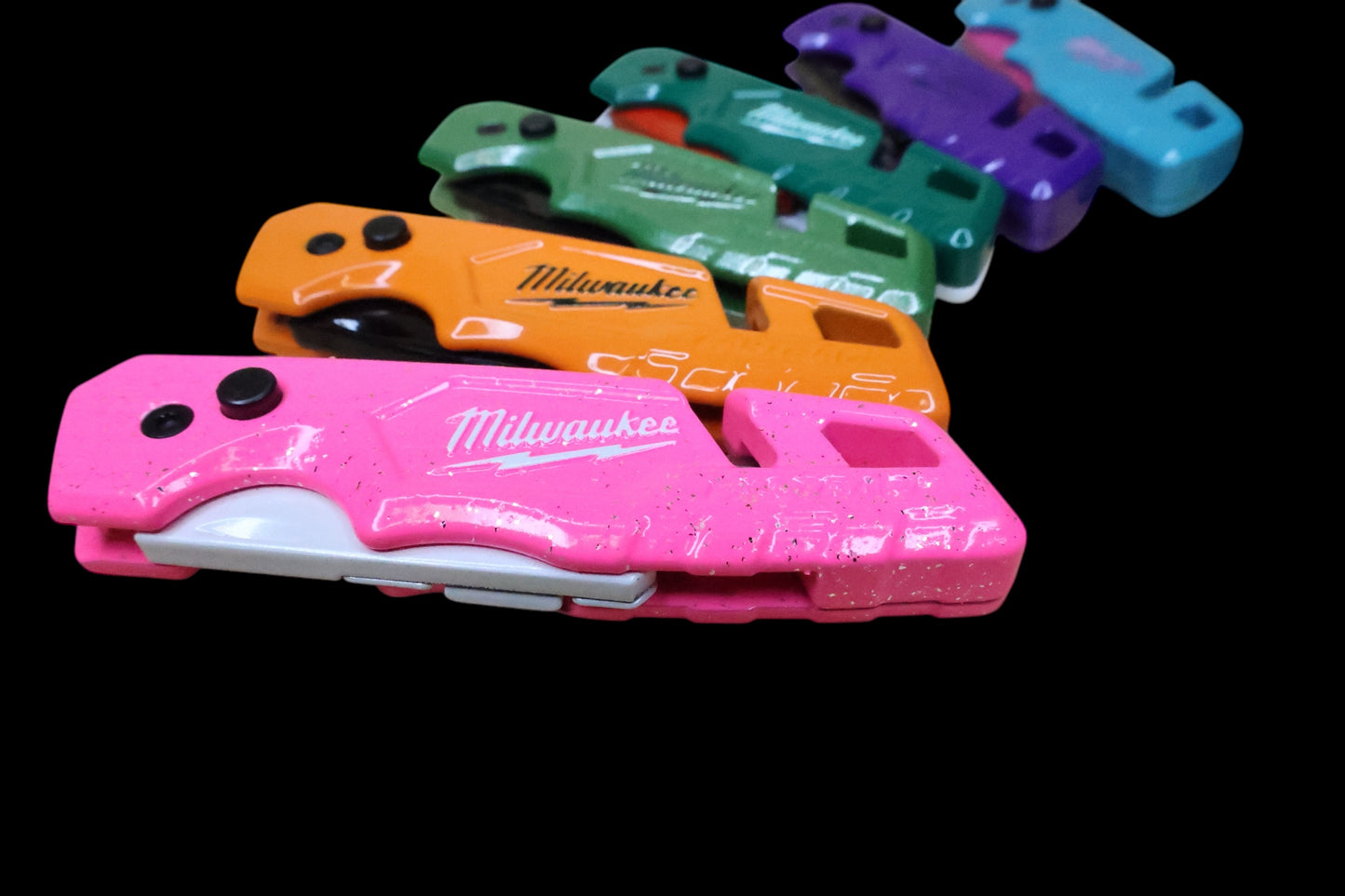 Powder Coated Custom Knives Folding Utility Knife