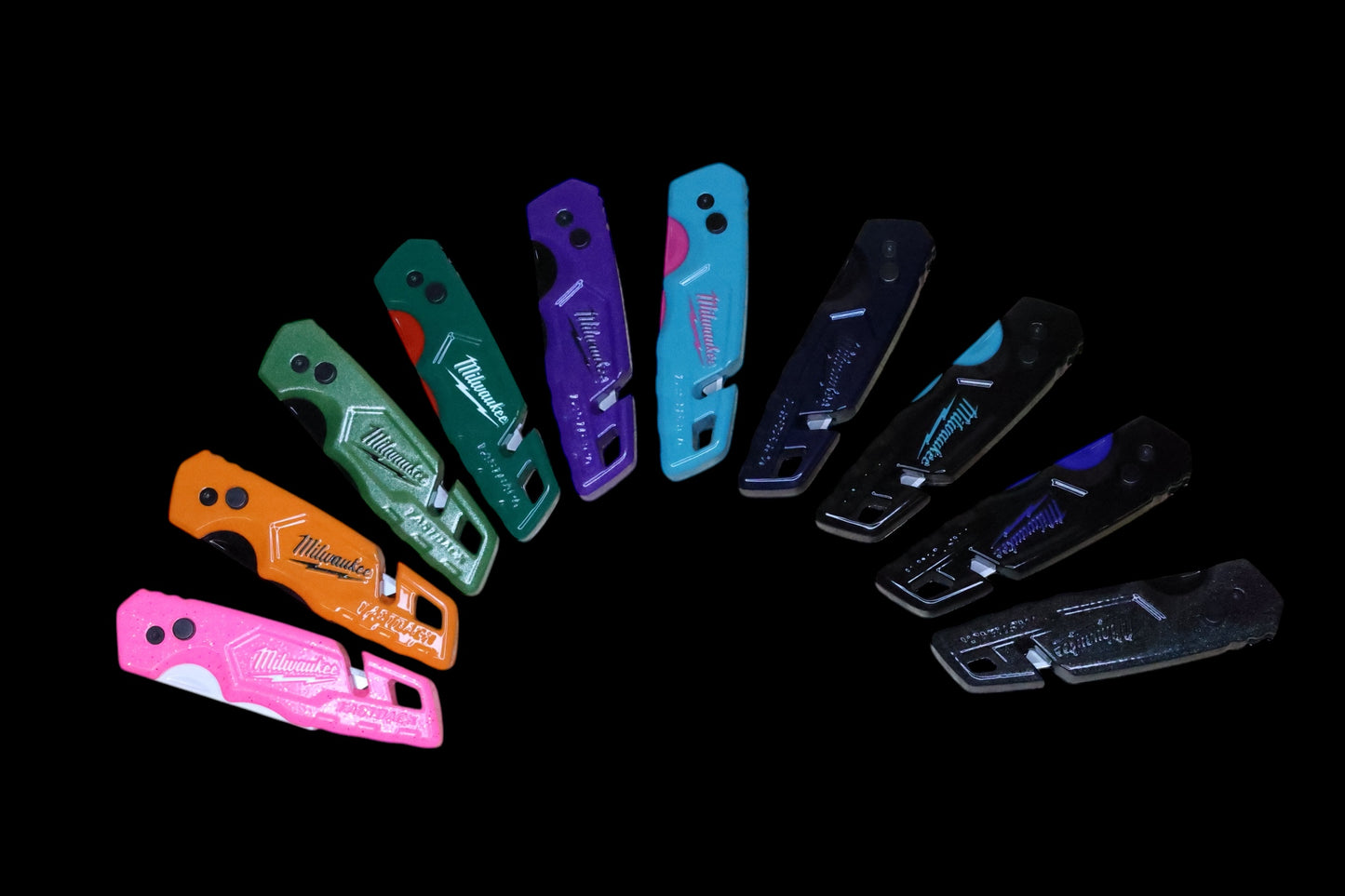 Powder Coated Custom Knives Folding Utility Knife