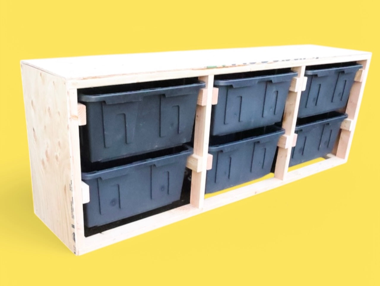 EZ Home Plans for Storage Organizer Tote 2x3 Sideways