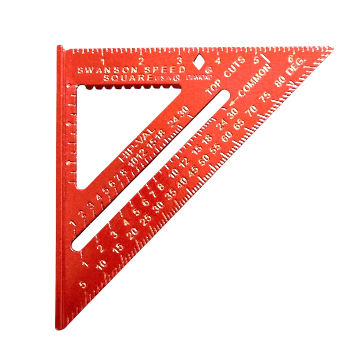 Swanson Tool Company Speed Square with Multi-Functional Markings – Custom Powder Coated Construction Tool