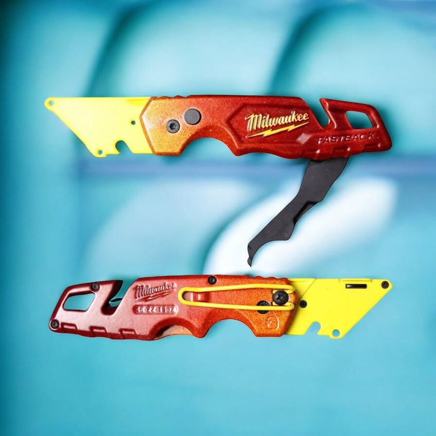 Powder Coated Custom Knives Folding Utility Knife