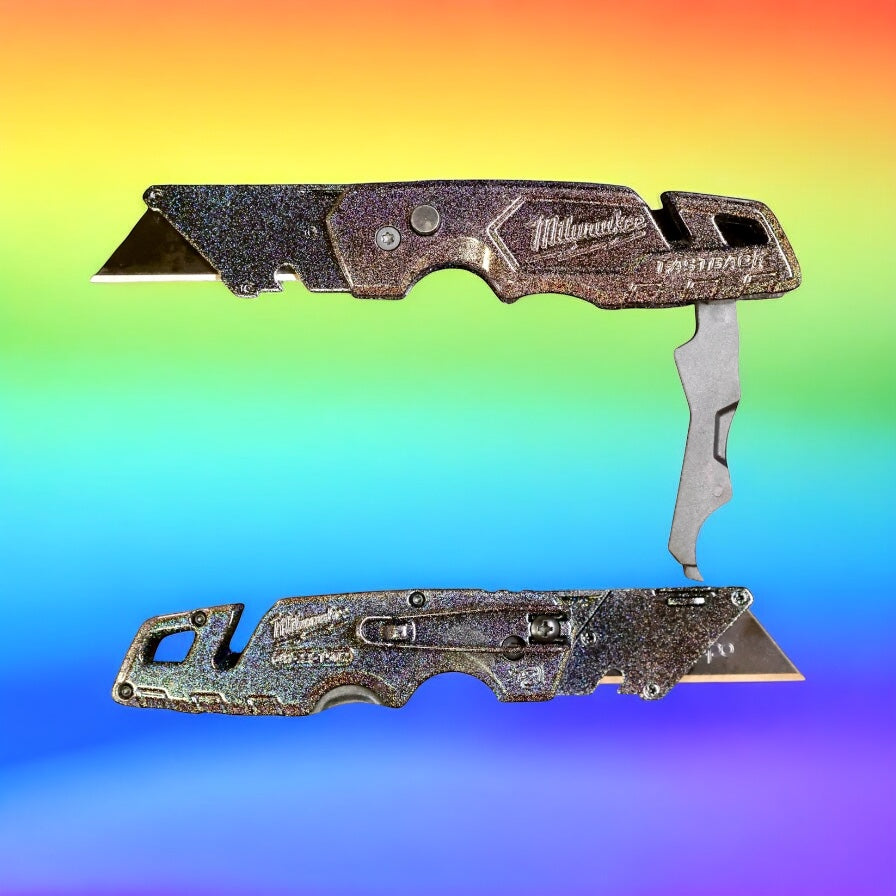 Powder Coated Custom Knives Folding Utility Knife