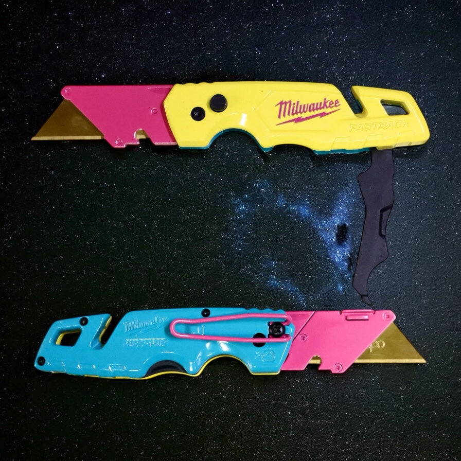 Powder Coated Custom Knives Folding Utility Knife