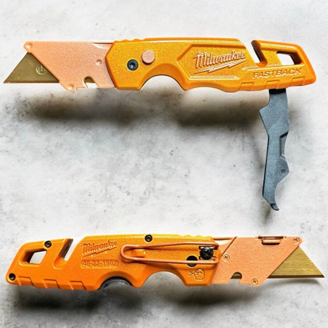Powder Coated Custom Knives Folding Utility Knife