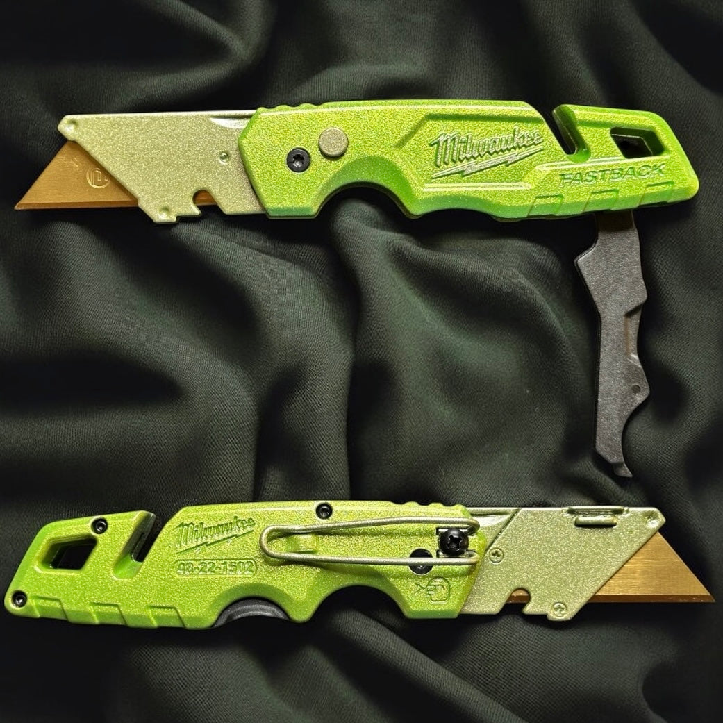 Powder Coated Custom Knives Folding Utility Knife