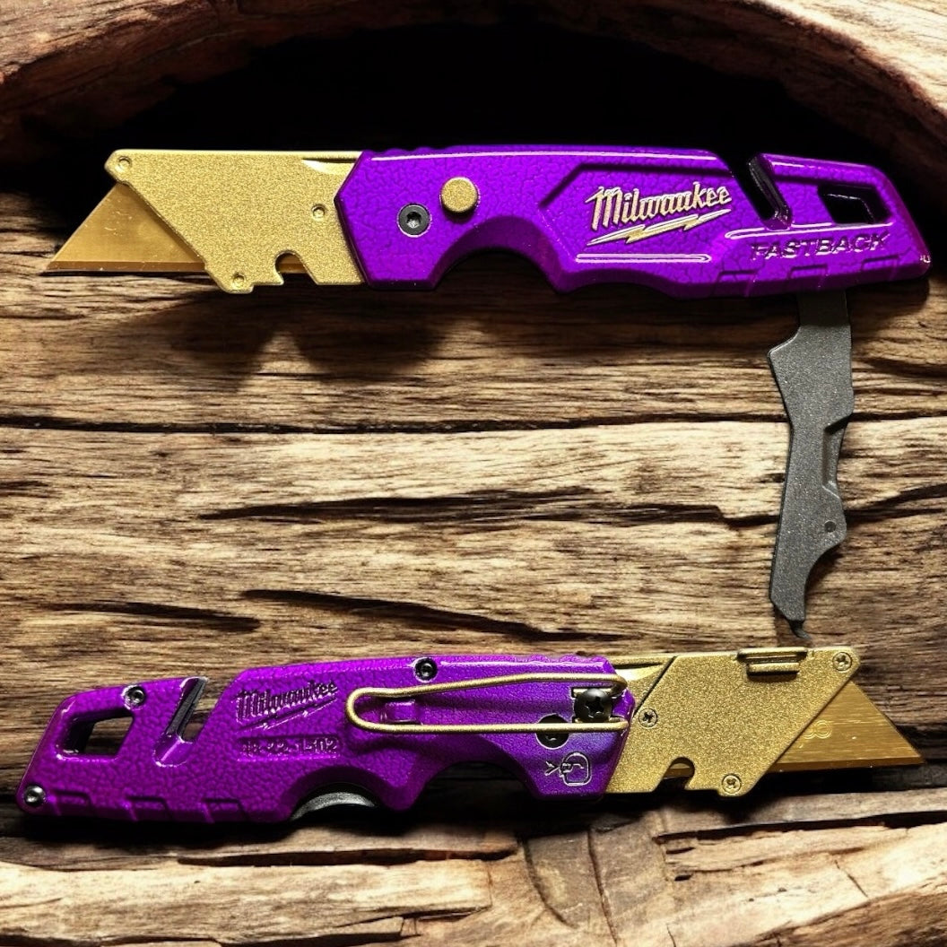 Powder Coated Custom Knives Folding Utility Knife
