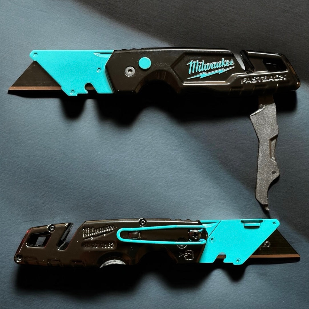 Powder Coated Custom Knives Folding Utility Knife