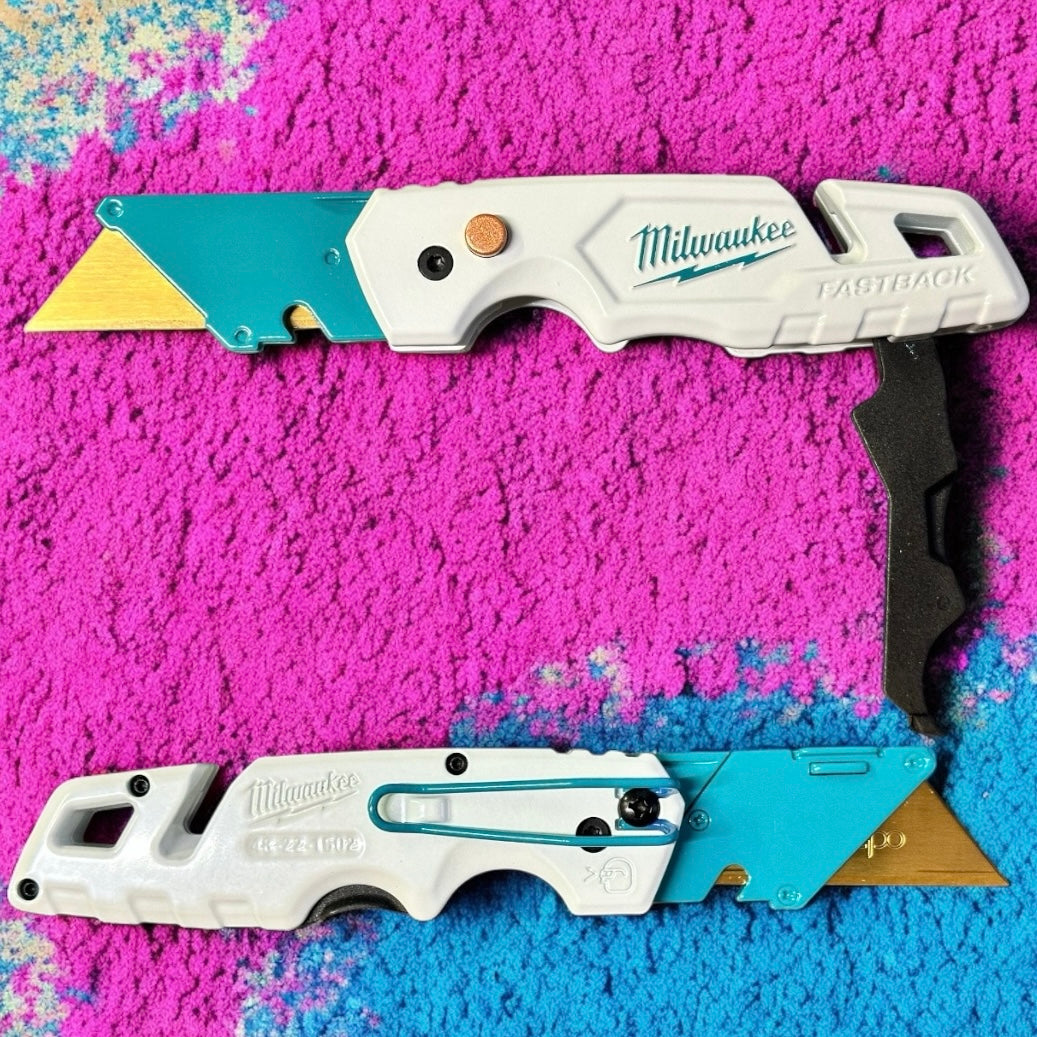 Powder Coated Custom Knives Folding Utility Knife