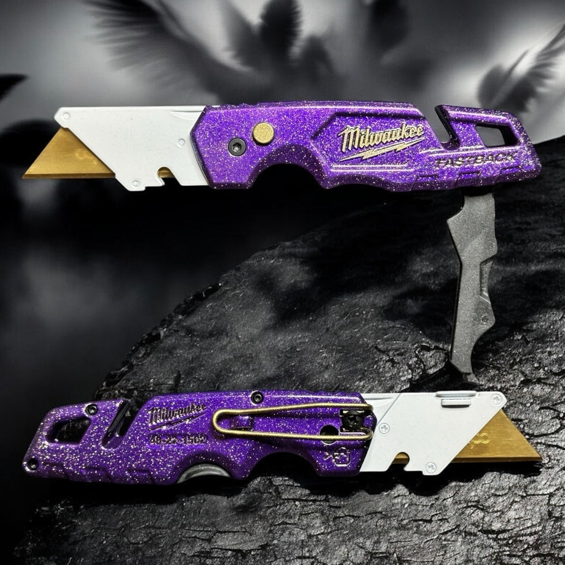 Powder Coated Custom Knives Folding Utility Knife
