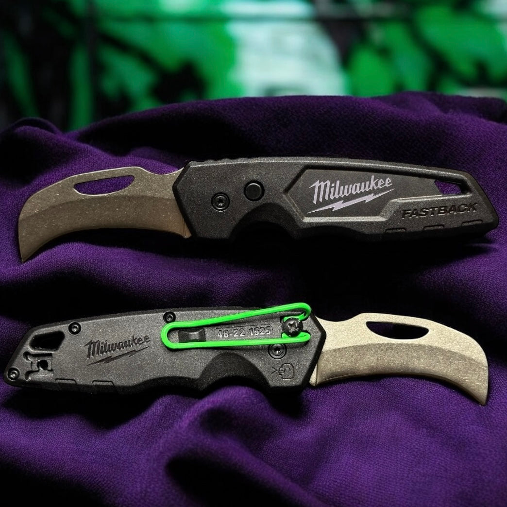 Powder Coated Custom Knives Folding Utility Knife