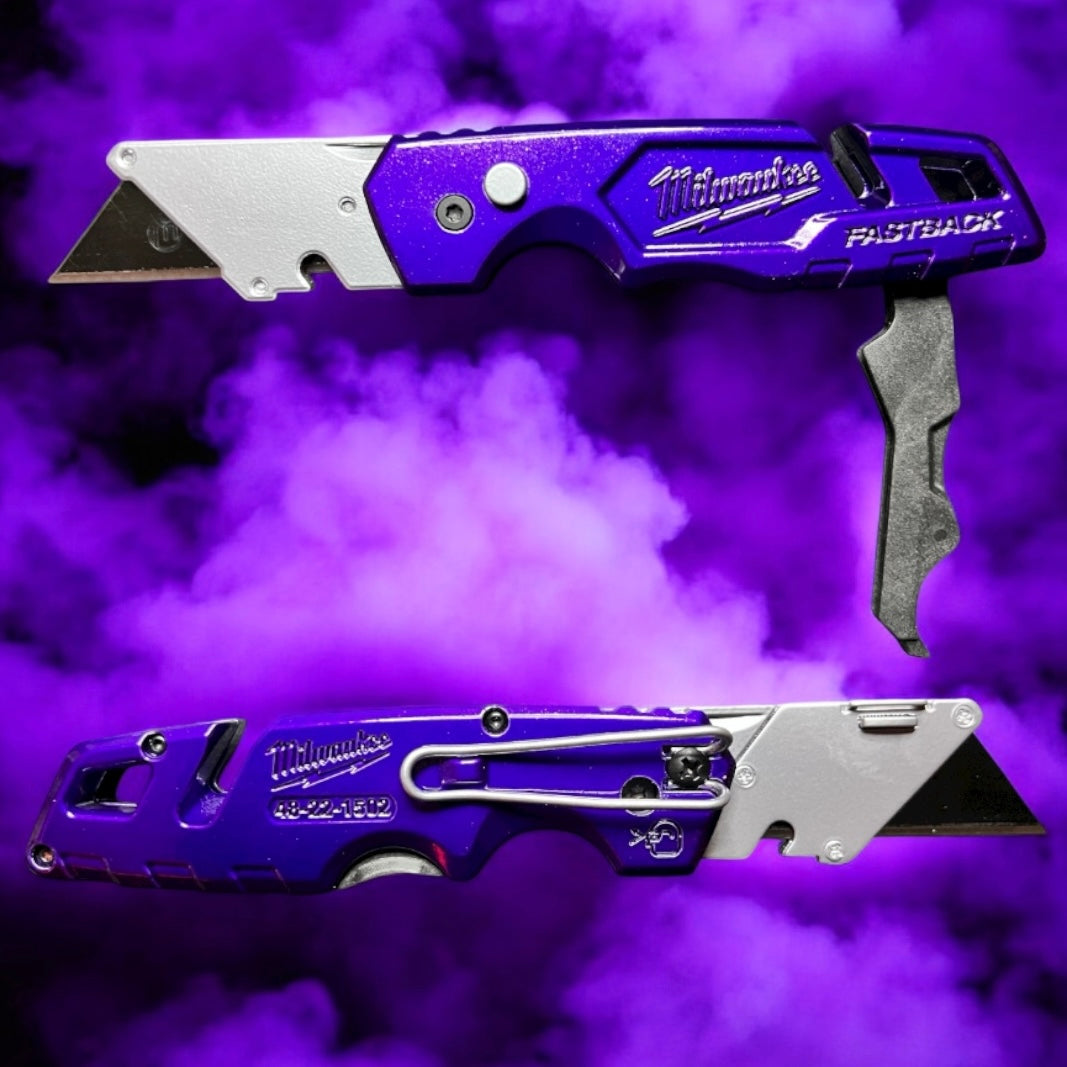 Powder Coated Custom Knives Folding Utility Knife