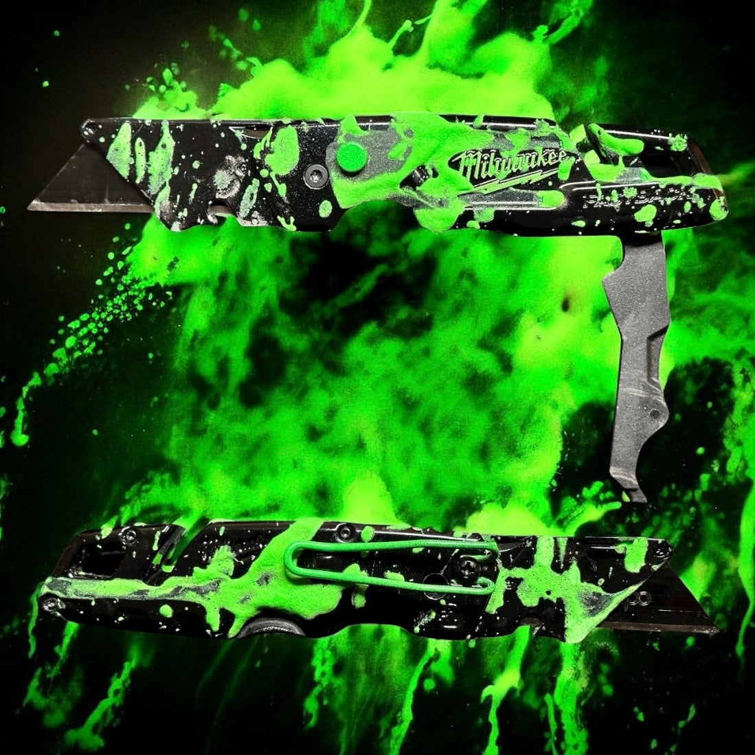 Powder Coated Custom Knives Folding Utility Knife