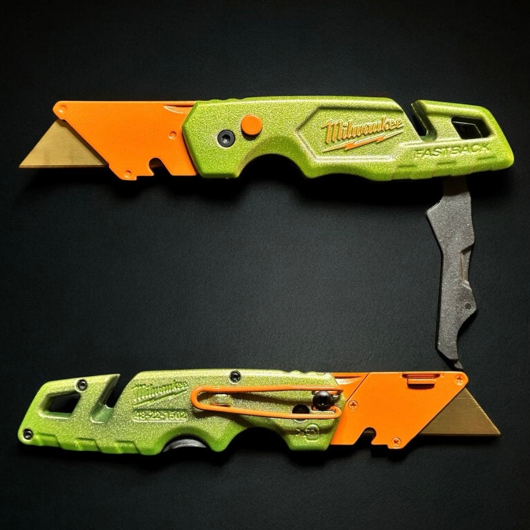 Powder Coated Custom Knives Folding Utility Knife