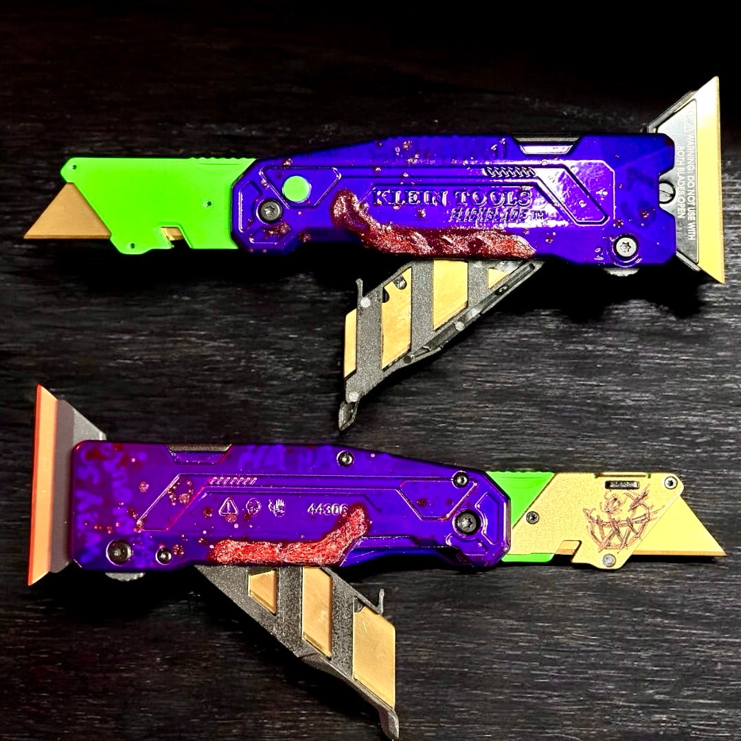 Powder Coated Custom Knives Folding Utility Knife