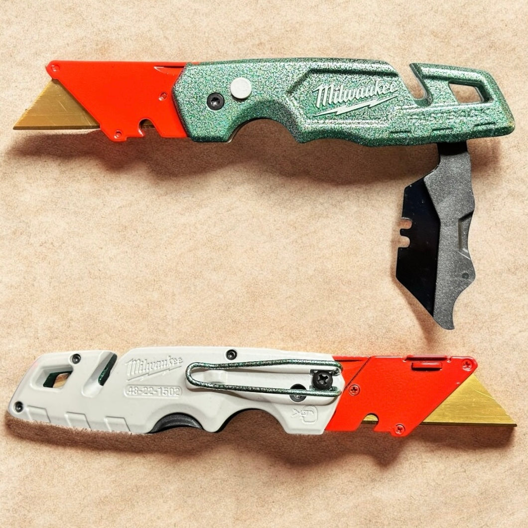 Powder Coated Custom Knives Folding Utility Knife