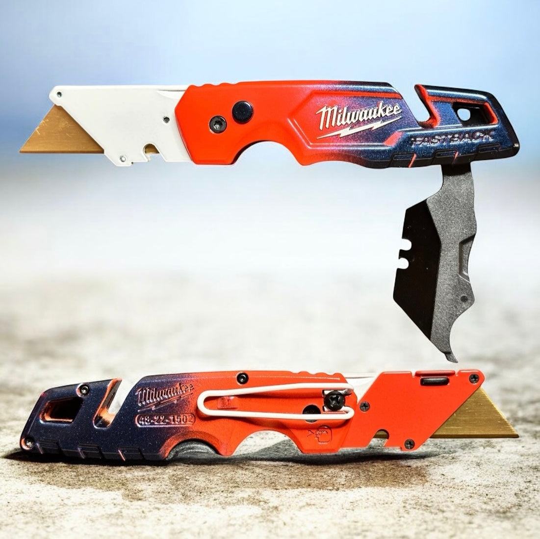 Powder Coated Custom Knives Folding Utility Knife