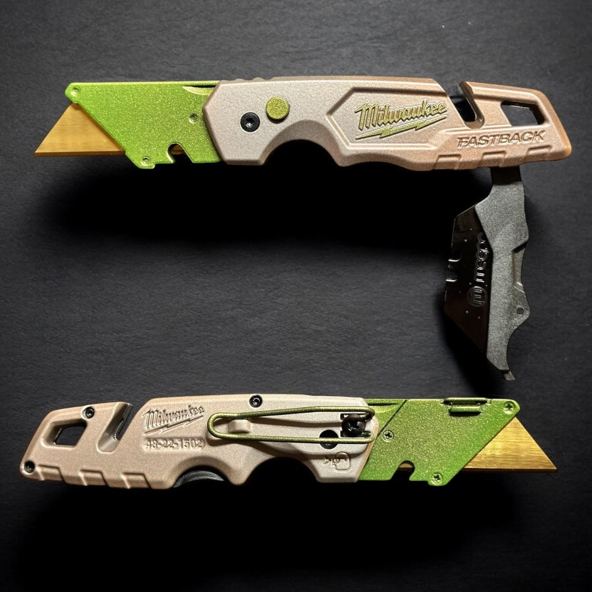 Powder Coated Custom Knives Folding Utility Knife