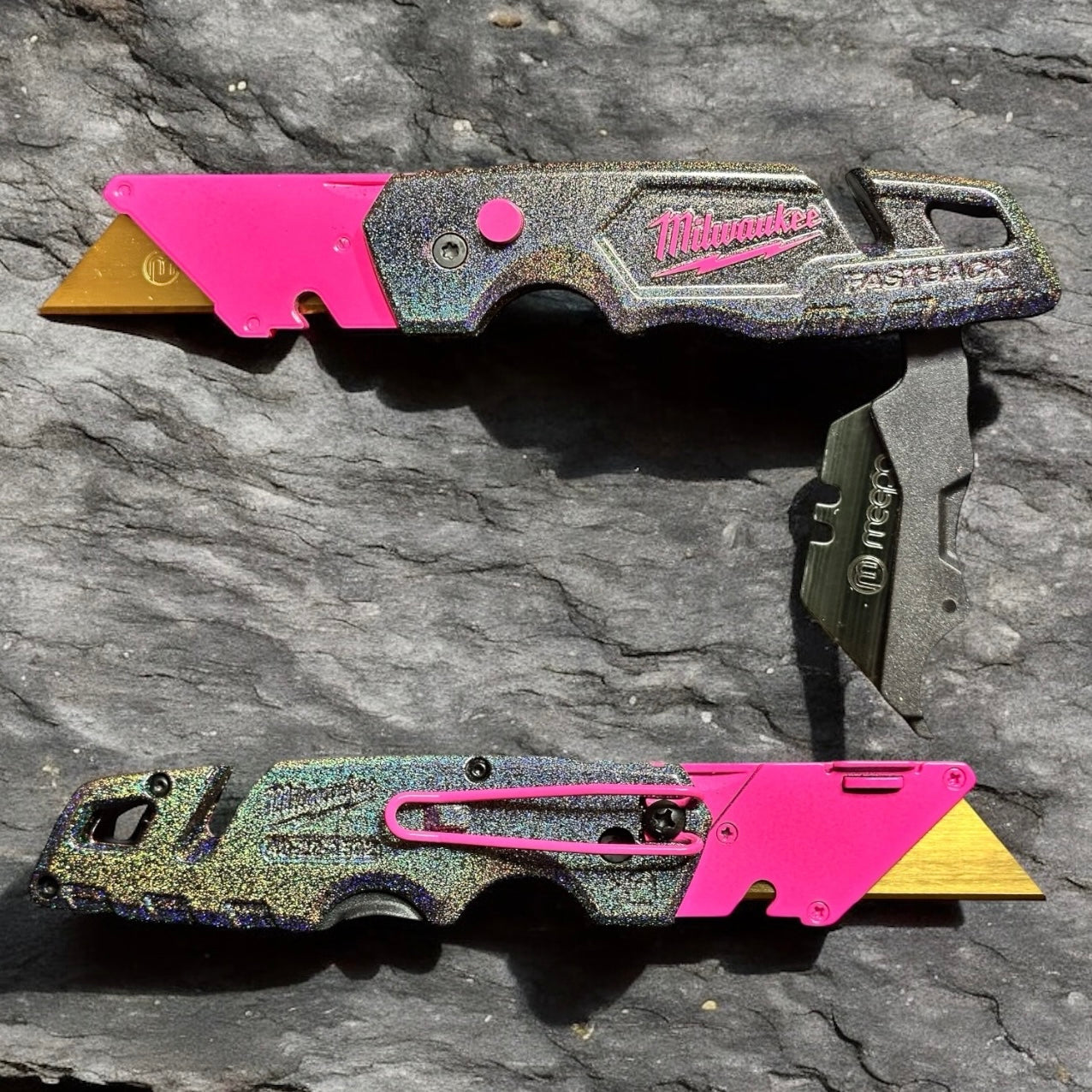 Powder Coated Custom Knives Folding Utility Knife