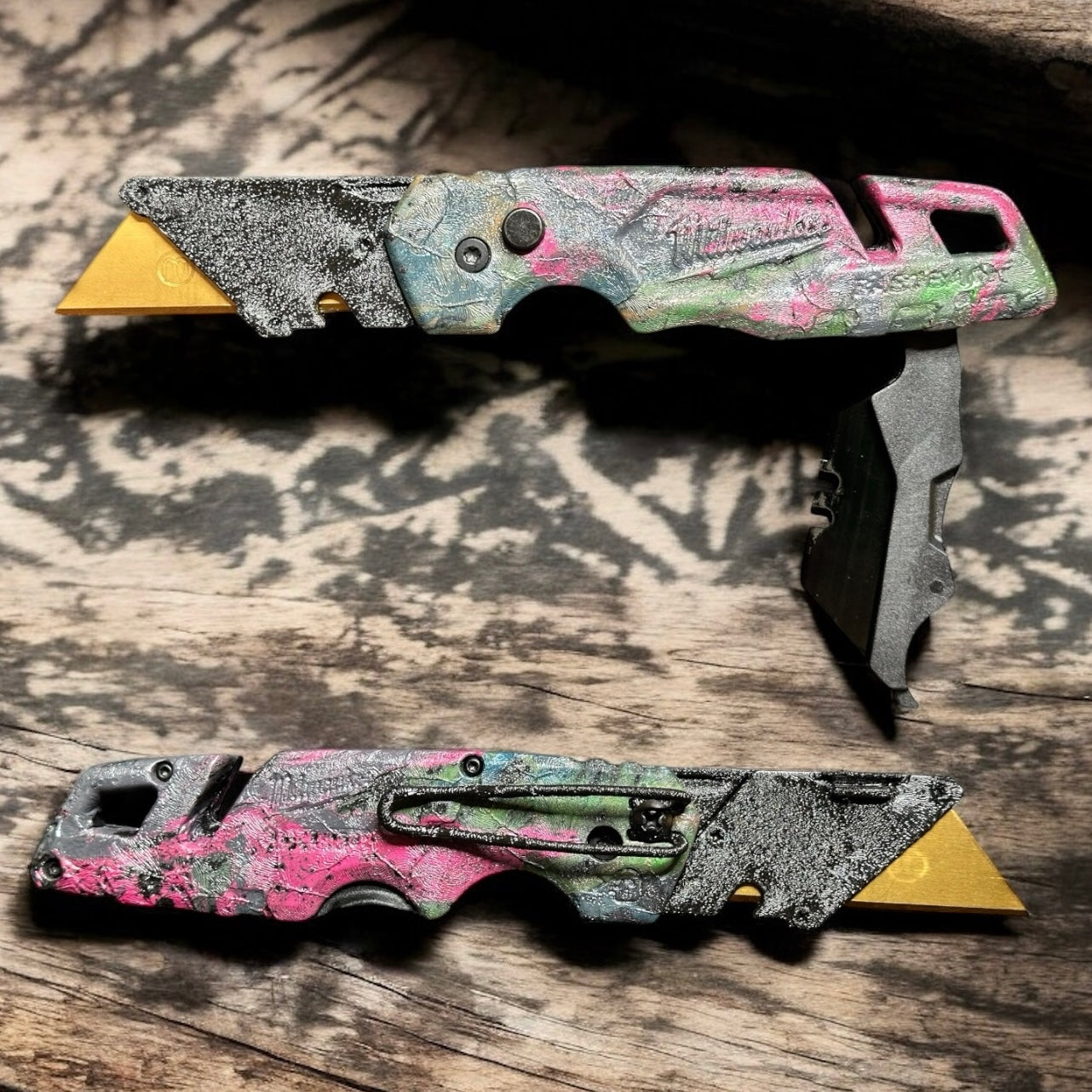 Powder Coated Custom Knives Folding Utility Knife