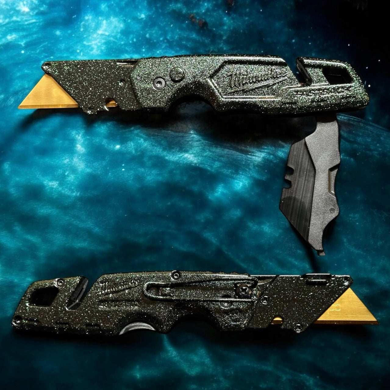 Powder Coated Custom Knives Folding Utility Knife