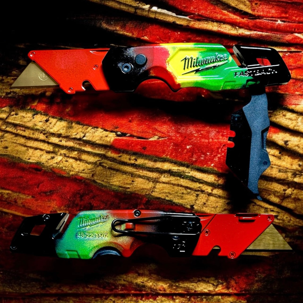 Powder Coated Custom Knives Folding Utility Knife