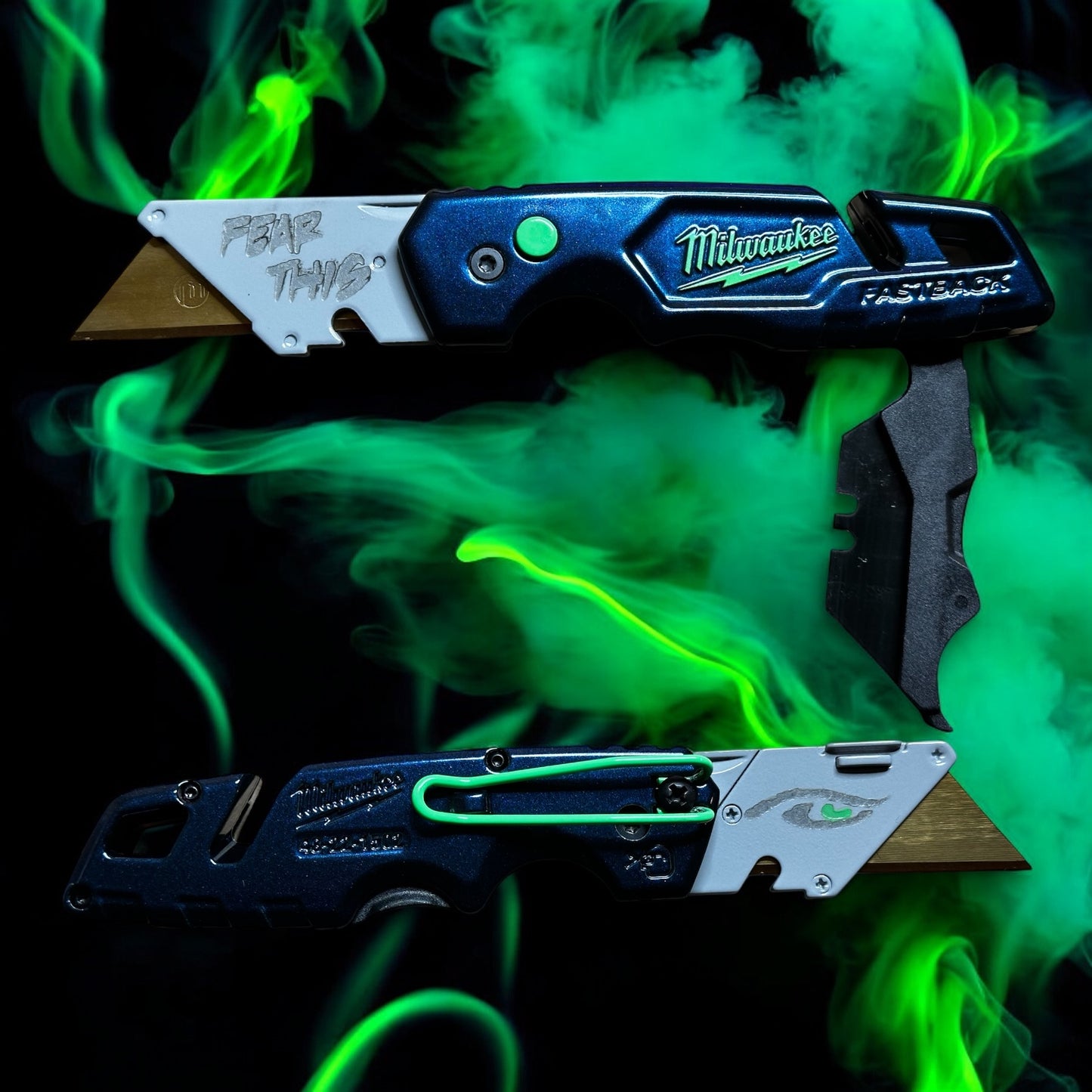 Powder Coated Custom Knives Folding Utility Knife